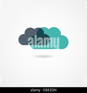 Wolken-Symbol Stock Vektor