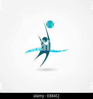 Wasserball-Symbol Stock Vektor