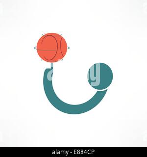 Basketball Player-Symbol Stock Vektor