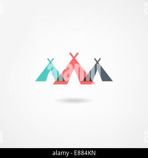 Hütte-Symbol Stock Vektor