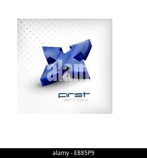 Vektor-Pfeil 3D-Hintergrund Stock Vektor