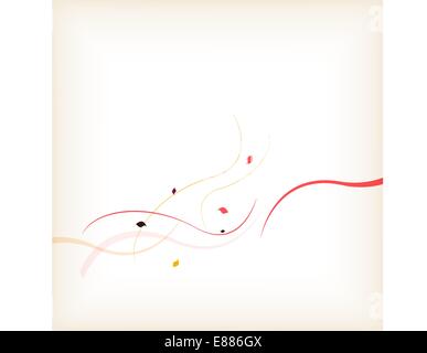 Abstrakte Blumen Herbst Hintergrund Stock Vektor