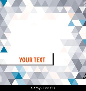 Bunte Dreiecke Hintergrund Rahmen Stock Vektor