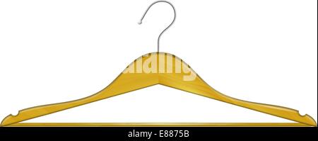 Hölzerne Kleiderbügel Stock Vektor