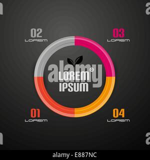 Kreis-Infografiken-Business-template Stock Vektor