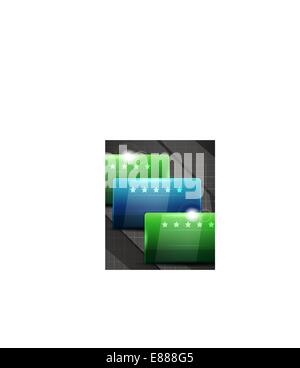 Hi-Tech-glänzenden futuristischen Vektorformen Stock Vektor