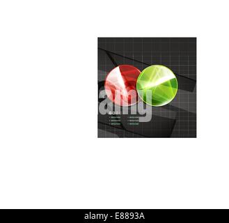 Glänzende Farbe Kreise auf schwarz Vektor Stock Vektor