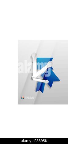 Vektor Flaggen Papier modernes design Stock Vektor