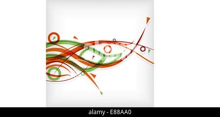 Moderne abstrakte Linien minimaler Hintergrund Stock Vektor