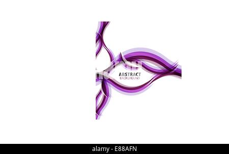 Lila Wellen moderne Vektor Geschäft abstrakten Hintergrund Stock Vektor