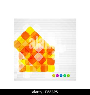 Abstrakte Quadrate geometrischen Vektor modernes template Stock Vektor