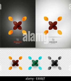 Geometrische abstrakte Form - Geschäft Symbol für Business, Technologie, Präsentation, Vorlage Stock Vektor