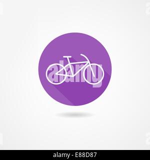 Fahrrad-Symbol Stock Vektor