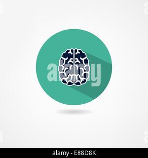 Gehirn-Symbol Stock Vektor