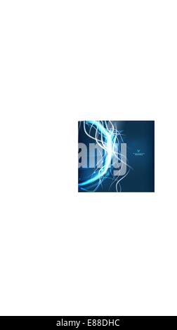 Vector blue Lightnings Energie abstrakten Hintergrund Stock Vektor