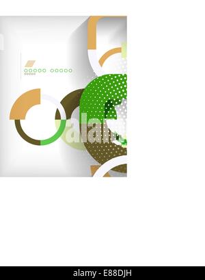 Ringe geometrische Formen abstrakten Hintergrund Stock Vektor