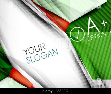 Infografik-Optionen geometrischen Hintergrund Design. Für Business-Hintergrund | nummerierte Banner | Geschäftsfelder | grafische Website | mobile app Stock Vektor