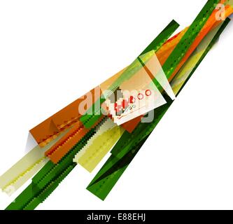 Bunte geometrische Formen abstrakte Linien für Wirtschaft / Technik-Hintergrund, Präsentation, Webdesign, Web-Layout, Design-Elemente Stock Vektor