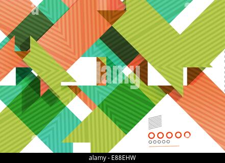 Bunte geometrische Formen abstrakte Linien für Wirtschaft / Technik-Hintergrund, Präsentation, Webdesign, Web-Layout, Design-Elemente Stock Vektor