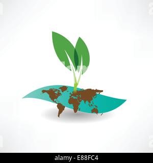 ökologische Sitesymbol Stock Vektor