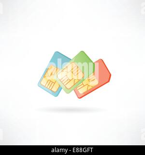 SIM-Karte Stock Vektor