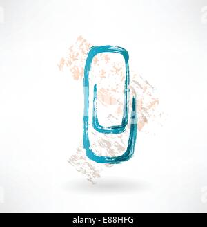 Clip-Grunge-Symbol. Stock Vektor