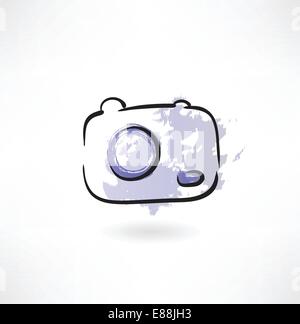 Kamerasymbol grunge Stock Vektor