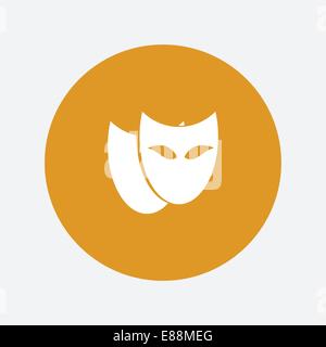 Theatermasken Symbol Stock Vektor