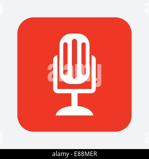 Symbol Mikrofon Stock Vektor