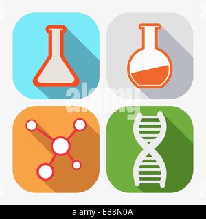 Konzept der Chemie - Vektor-illustration Stock Vektor