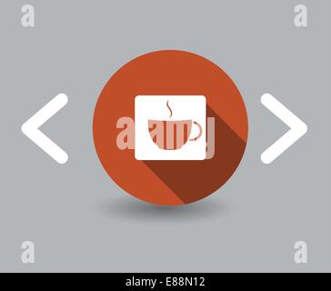 Kaffee-Symbole Stock Vektor