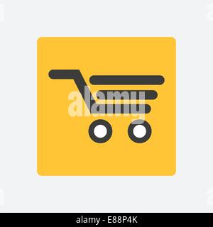 Einkaufswagen-Symbol Stock Vektor