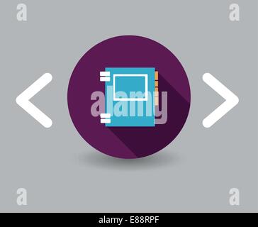 Telefonbuch-Symbol Stock Vektor