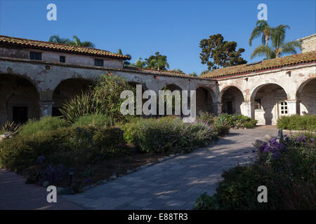 Südflügel, Museumsräume, Mission San Juan Capistrano, San Juan Capistrano, Orange County, Kalifornien Stockfoto