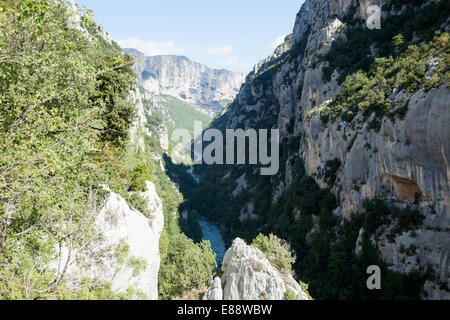 Auf dem Martel Weg, in den Schluchten des Verdon (Frankreich). Sur le sentier Martel, Dans Les gorges du Verdon (Frankreich). Stockfoto