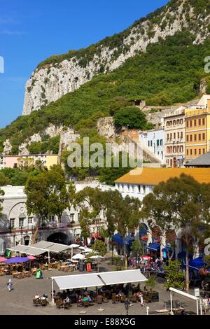 Grand Kasematten Square, Gibraltar, Europa Stockfoto