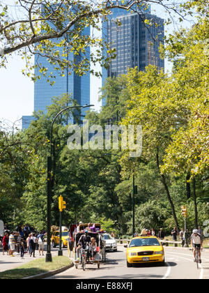 Freizeitbeschäftigung, Osten fahren, Central Park, New York Stockfoto