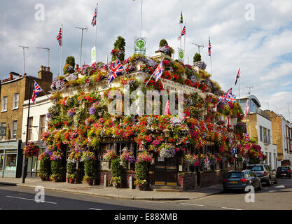 Das Churchill Arms, Kensington Church Street, London, England, Vereinigtes Königreich, Europa Stockfoto