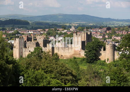 Ludlow Castle, Ludlow, Shropshire, England, Vereinigtes Königreich, Europa Stockfoto