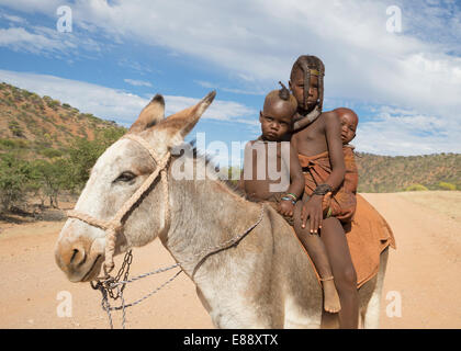 Himba, Kaokoland, Namibia, Afrika Stockfoto