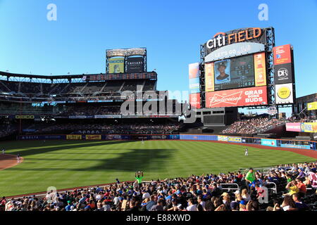 Baseball-Spiel, Citi Field-Stadion, Heimat der New York Mets, Queens, New York City, Vereinigte Staaten von Amerika, Nordamerika Stockfoto