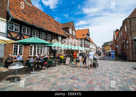 Ribe, Dänemarks älteste erhaltene Stadt, Jütland, Dänemark, Skandinavien, Europa Stockfoto