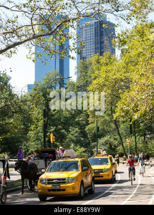 Freizeitbeschäftigung, Osten fahren, Central Park, New York Stockfoto