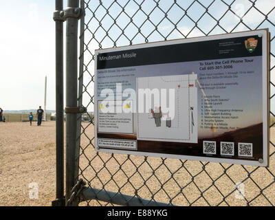 Delta-09 Startrampe für die Minuteman II Rakete, South Dakota, USA Stockfoto