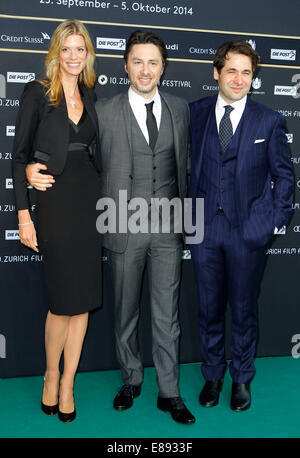 Zürich, Schweiz - 27. September 2014: Schauspieler Zach Braff bei 10. Zurich Film Festival/Picture-alliance Stockfoto