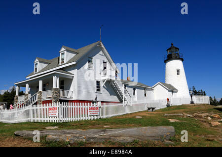 Pemaquid Point Lighthouse, Bristol, Maine Stockfoto