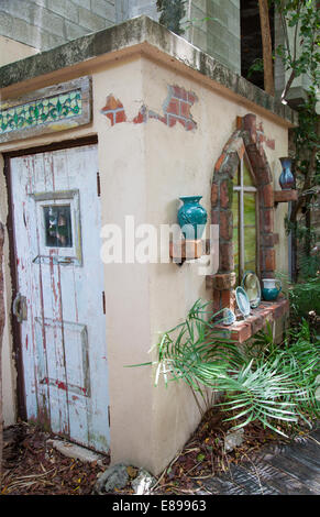 die Regentonne Souvenir Shop und Künstler-Bereich auf Islamorada in den Florida Keys Stockfoto