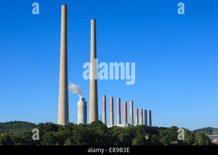 Tennessee Valley Authority Kingston fossilen Dampfkraftwerk an Kingston Tennessee Stockfoto