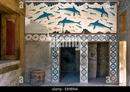 Delfin-Fresko Stockfoto