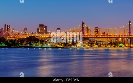 Die Queensboro Bridge 59th Street, New York City. Stockfoto